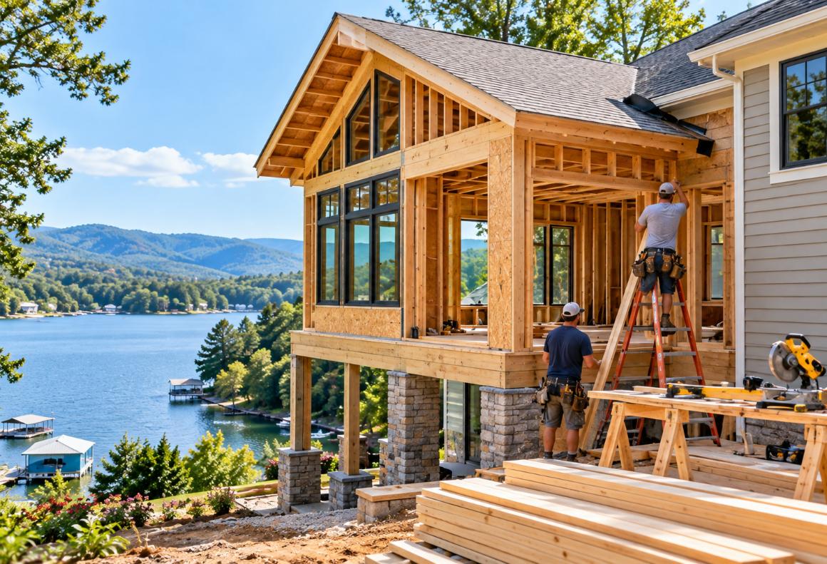 What a Whole-Home Addition Actually Takes on a Smith Mountain Lake Lot